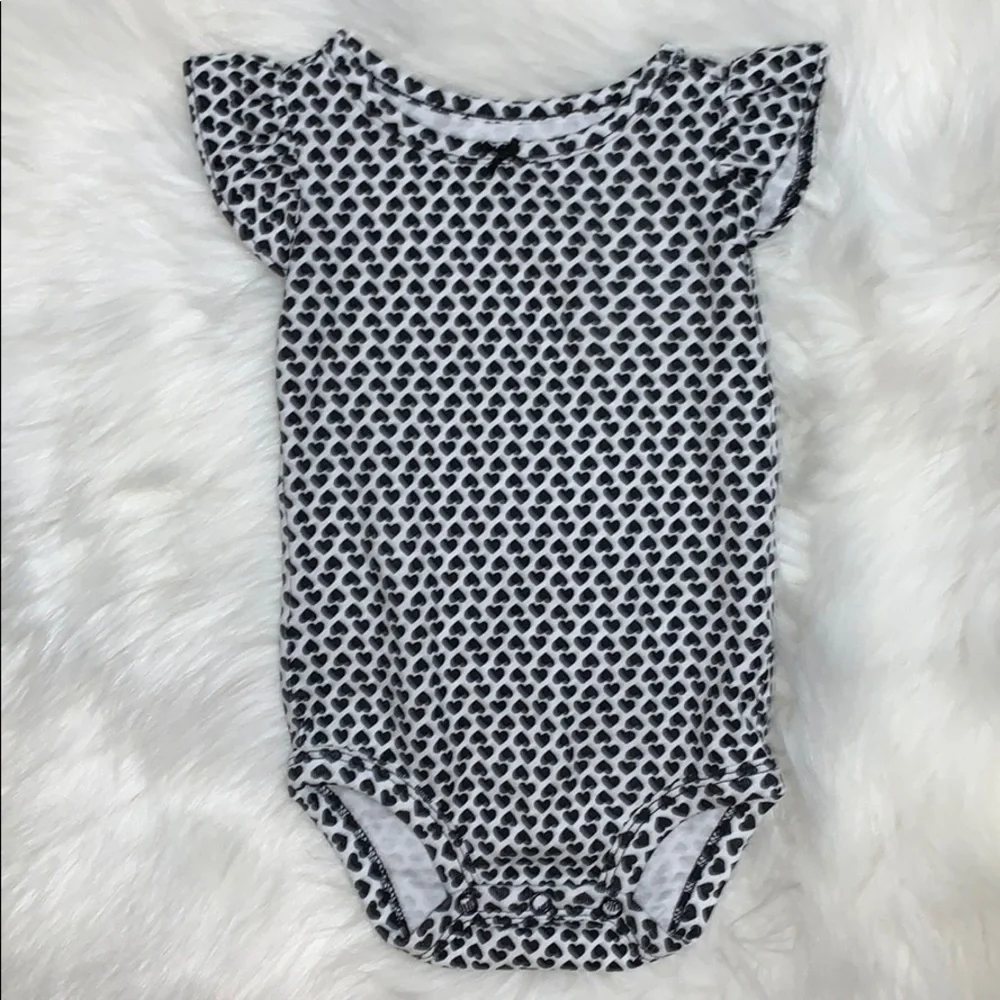 Bundle of 5 NWOT Baby Girl 6M Onesies